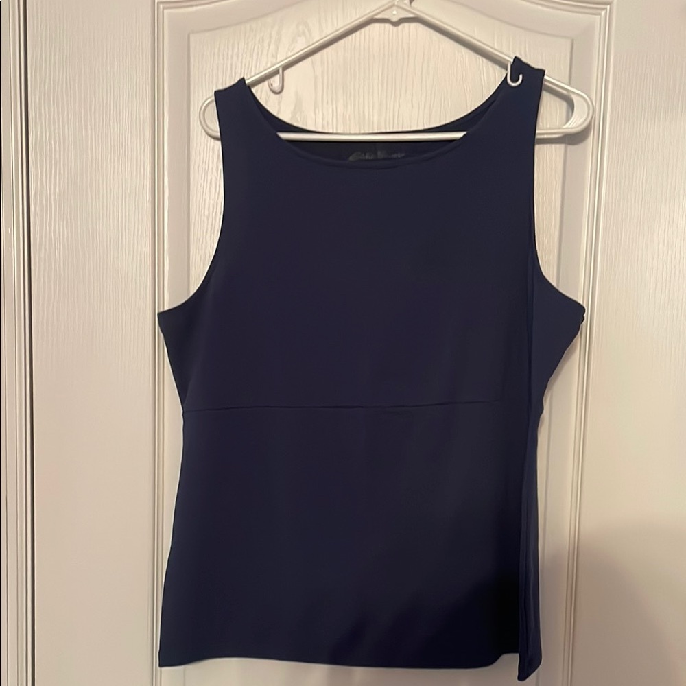 Eddie Bauer Travex Navy Blue Sleeveless Top